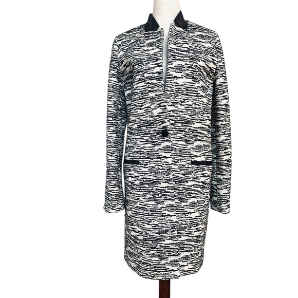 Julie Brandt cotton blend black and white textured coat, NWT, S - Picture 2 of 13